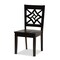 Baxton Studio Brava Modern and Contemporary Dark Brown Finished Wood 5-Piece Dining Set 179-11385-10898-Zoro - alternate 3